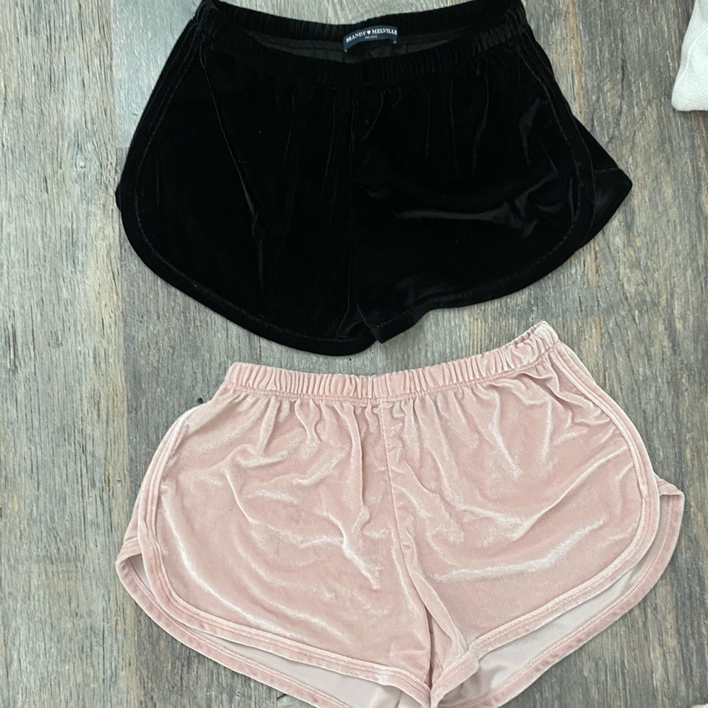 Brandy Melville velvet shorts